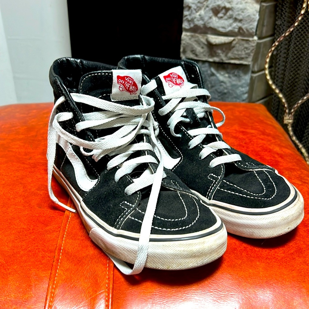 Vans black high top 8.5 women’s